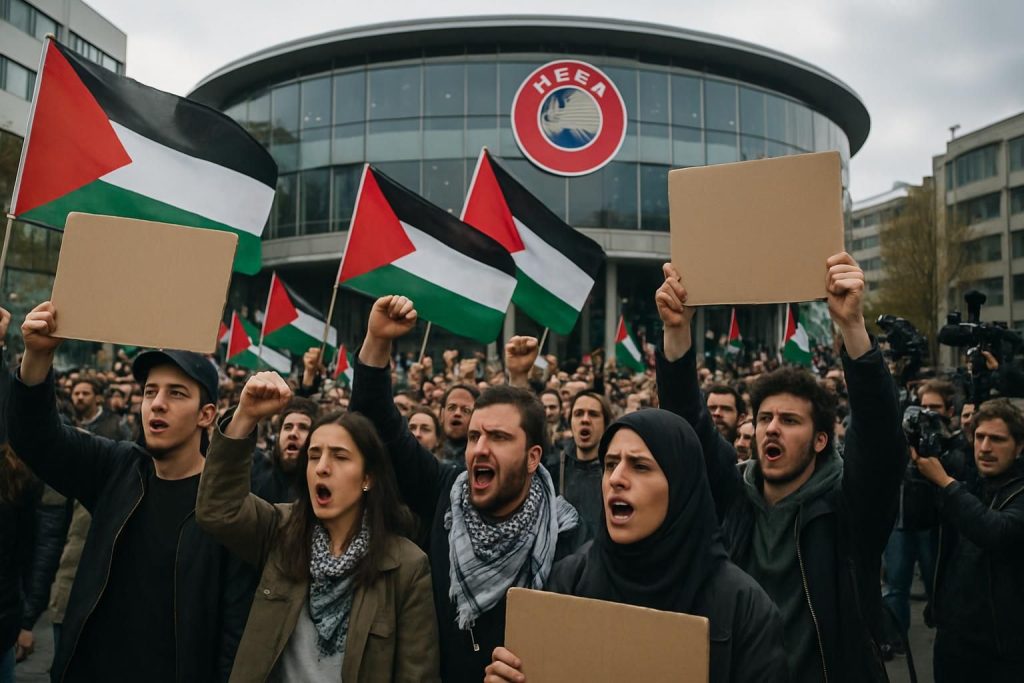 découvrez comment le mouvement pour inciter l'uefa à suspendre israël prend de l'ampleur, avec des actions et débats importants au cœur du sport européen.