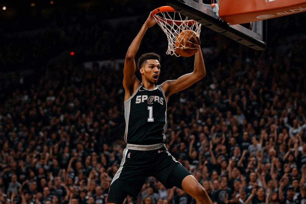 découvrez le retour impressionnant et spectaculaire de wembanyama à san antonio, une performance qui promet de marquer les esprits et d'enflammer le public.
