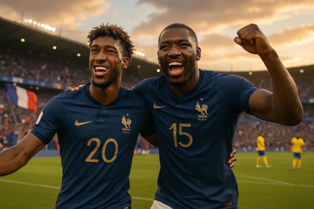 les bleus s'imposent face à la colombie grâce à la performance remarquable du duo doué-thuram, déjà à l'honneur après leur victoire contre le brésil.