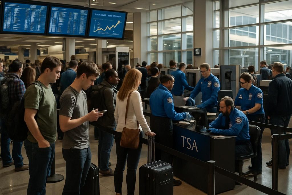 découvrez comment suivre en temps réel l'explosion des temps d'attente à la sécurité tsa dans les aéroports et préparez votre voyage en toute sérénité.