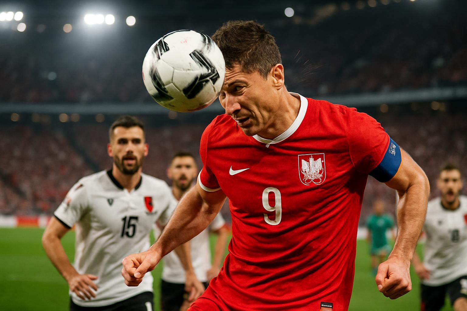 revivez le moment fort où lewandowski égalise avec une tête puissante lors du match contre l'albanie, remettant les compteurs à zéro dans un affrontement intense.