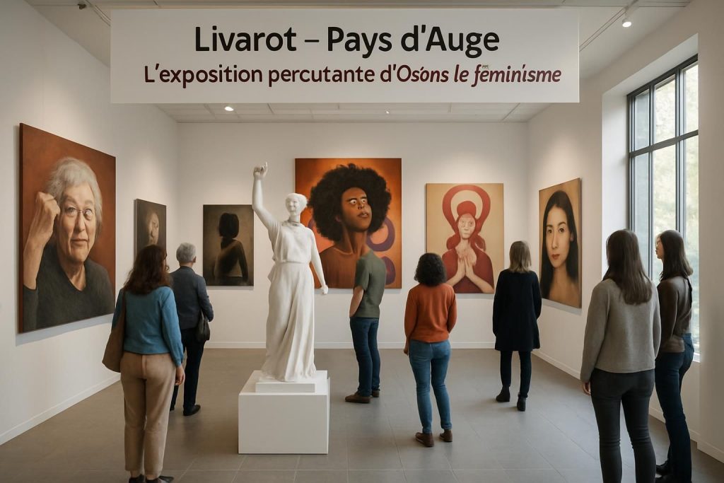découvrez l'exposition percutante d'osons le féminisme à livarot-pays-d'auge, à ne pas manquer jusqu'à samedi pour sensibiliser et engager.