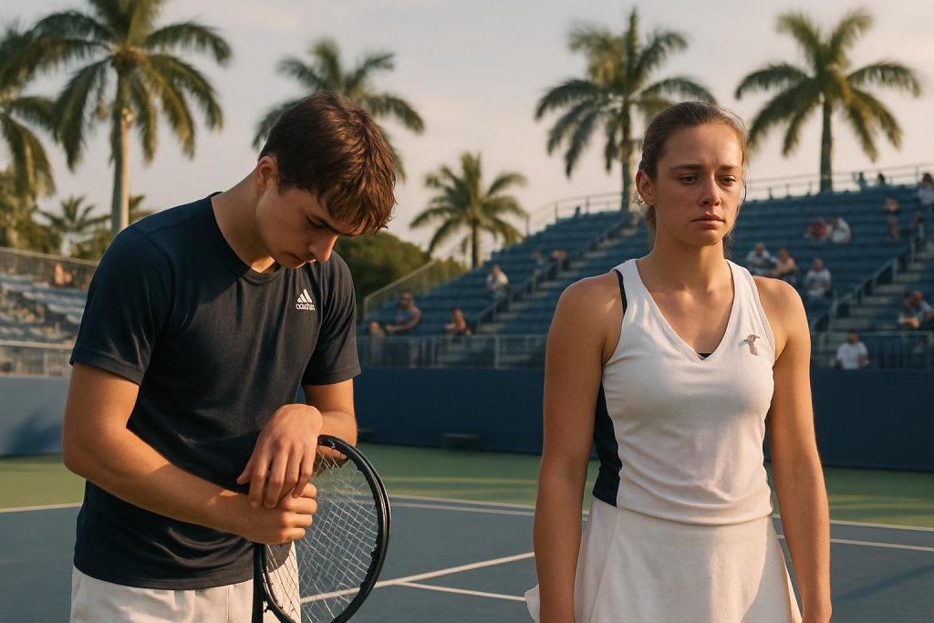 luca van assche et diane parry s'inclinent en qualifications et ne participent pas au tableau final du tournoi de miami, malgré leurs efforts.