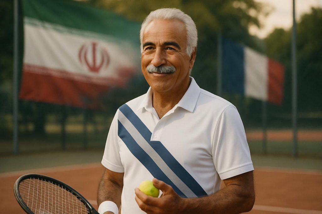 découvrez l'histoire inspirante de mansour bahrami, emblème du tennis iranien en france, qui partage son espoir malgré les épreuves de la guerre.