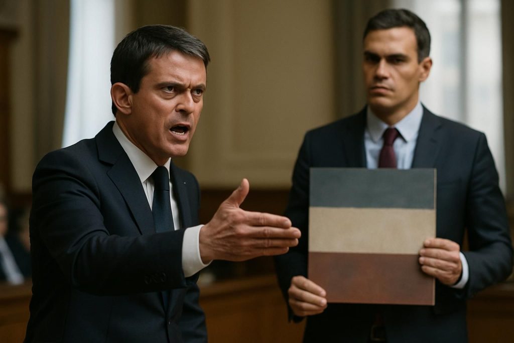 manuel valls critique le slogan 'no a la guerra' de pedro sánchez, le qualifiant de message vide et dangereux au contexte international actuel.