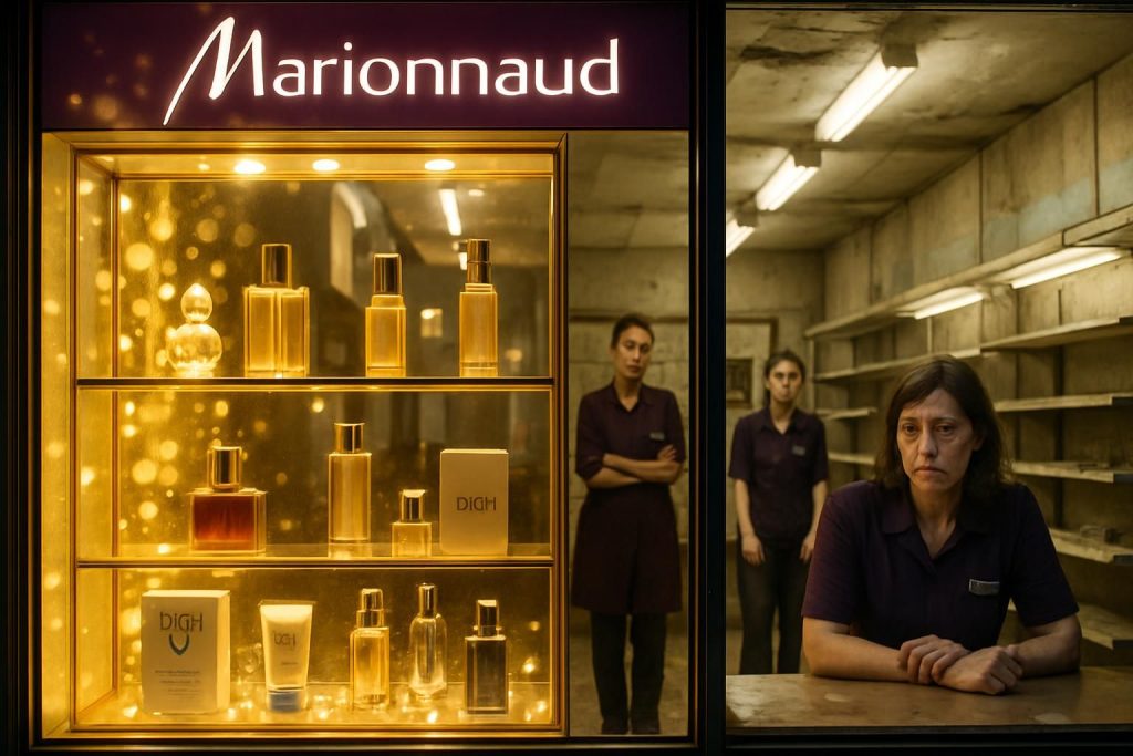 découvrez comment les vitrines éclatantes de marionnaud dissimulent des magasins en déclin et des salariées confrontées à des conditions difficiles.