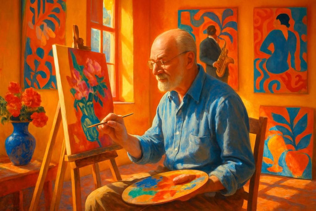 découvrez matisse – plein soleil, une immersion colorée dans la vie passionnante du peintre inspirant qui fait vibrer le jazz à travers ses œuvres éclatantes.