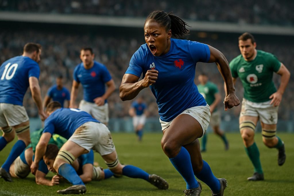 melvine malard entre en jeu et dynamise l'équipe de france en difficulté lors du match contre l'irlande, offrant un souffle nouveau et une relance décisive.