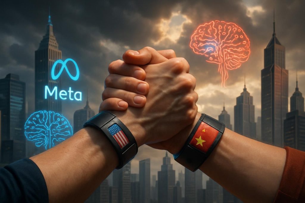 meta acquiert la start-up chinoise manus, illustrant une nouvelle étape dans la rivalité en intelligence artificielle et les enjeux géopolitiques entre les grandes puissances technologiques.