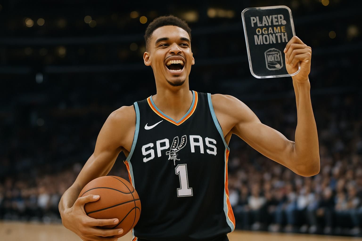 victor wembanyama élu joueur du mois dans la conférence ouest de la nba, mettant en lumière ses performances exceptionnelles et son impact majeur sur le terrain.