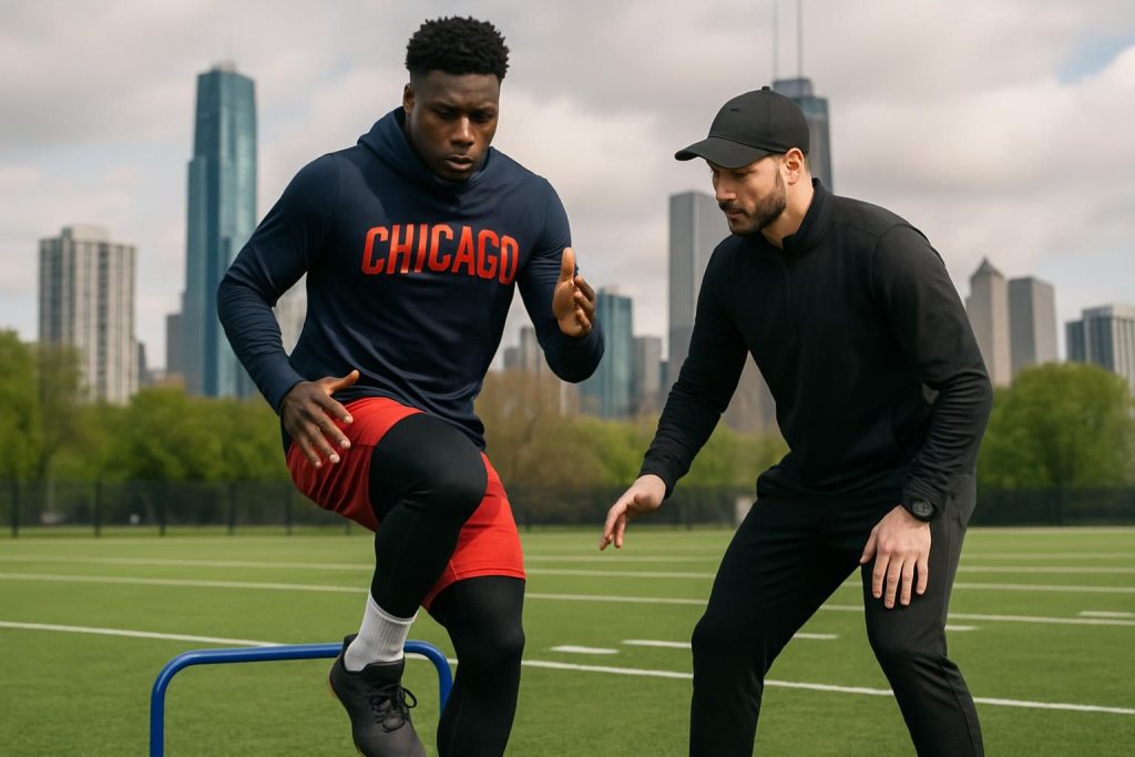 noa essengue entame une nouvelle phase de préparation individuelle à chicago, marquant un départ prometteur pour sa carrière sportive.