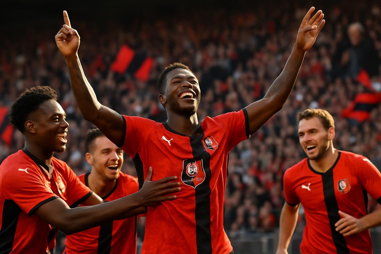 nordan mukiele inscrit son premier but professionnel avec le stade rennais, perpétuant ainsi une fierté familiale dans le football.