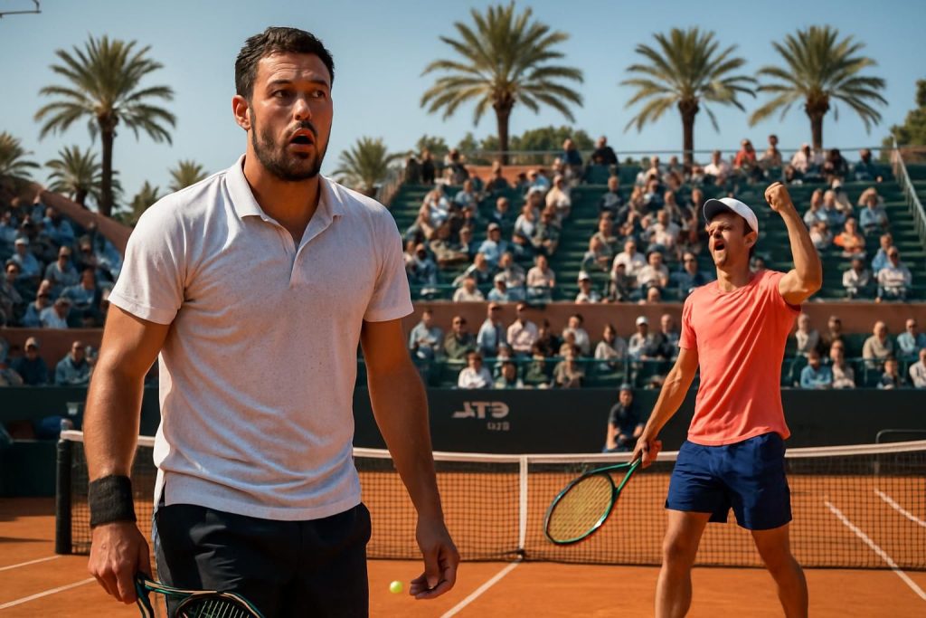 quentin halys éliminé au premier tour de l'atp 250 de marrakech après une surprise face au 731e joueur mondial.