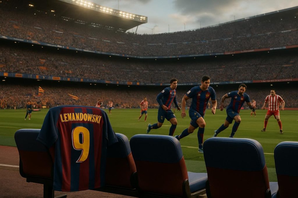 robert lewandowski sera absent lors de la demi-finale retour de la coupe du roi contre l'atlético, privant le barça de son attaquant vedette pour ce match décisif.