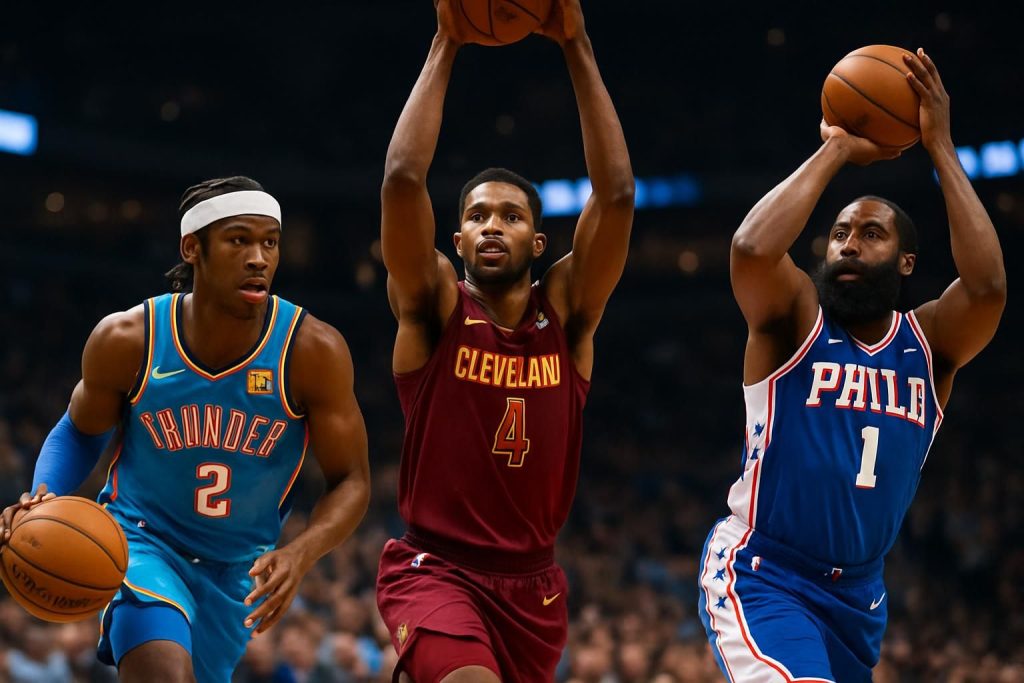 découvrez les performances majeures de shai gilgeous-alexander, evan mobley et james harden lors des matchs nba du 30 au 31 mars 2026. analyse des moments forts et impact sur le classement.