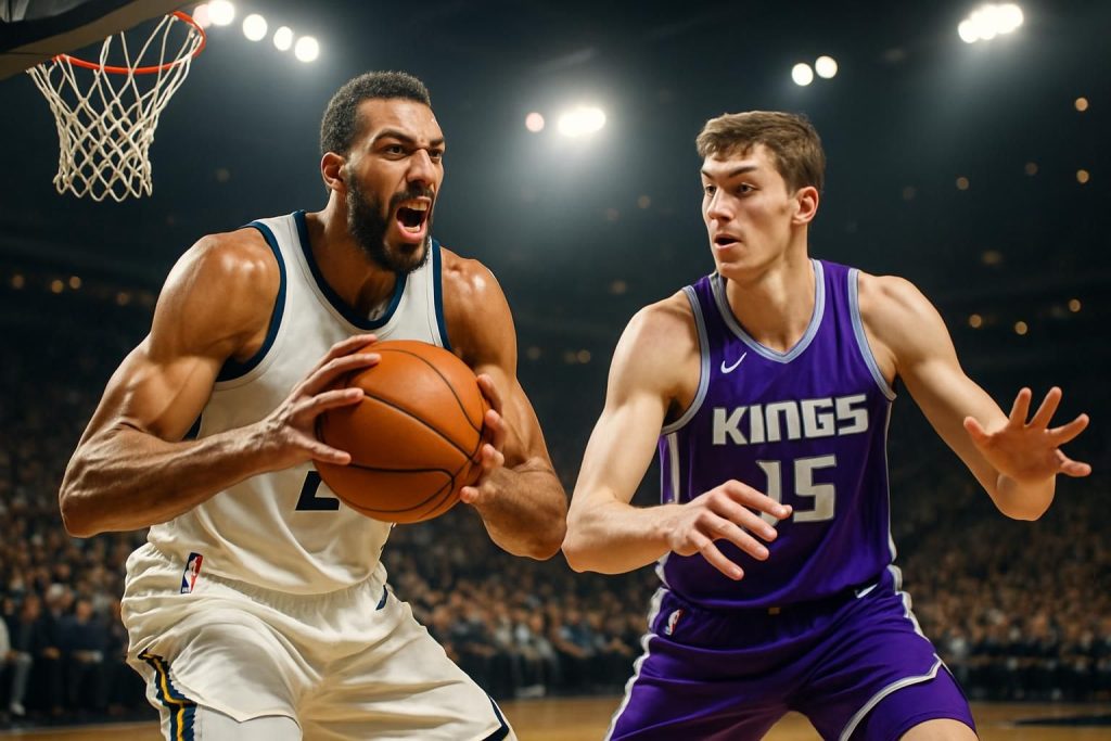 revivez une soirée nba exceptionnelle avec rudy gobert imposant sa loi aux rebonds et maxime raynaud qui confirme ses progrès sous les couleurs de sacramento.