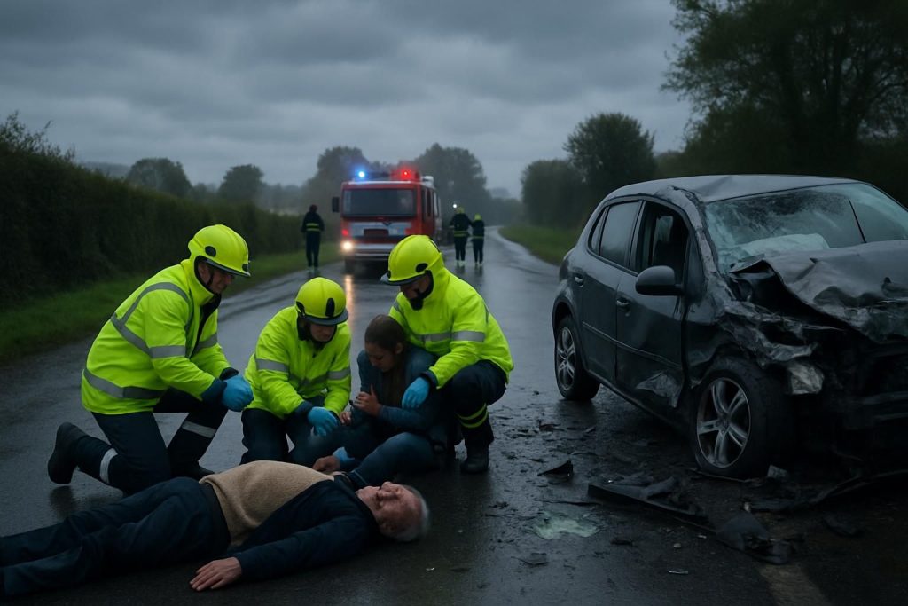 tragique accident en normandie : trois victimes, dont un homme de 61 ans, succombent sur place dans un drame bouleversant.