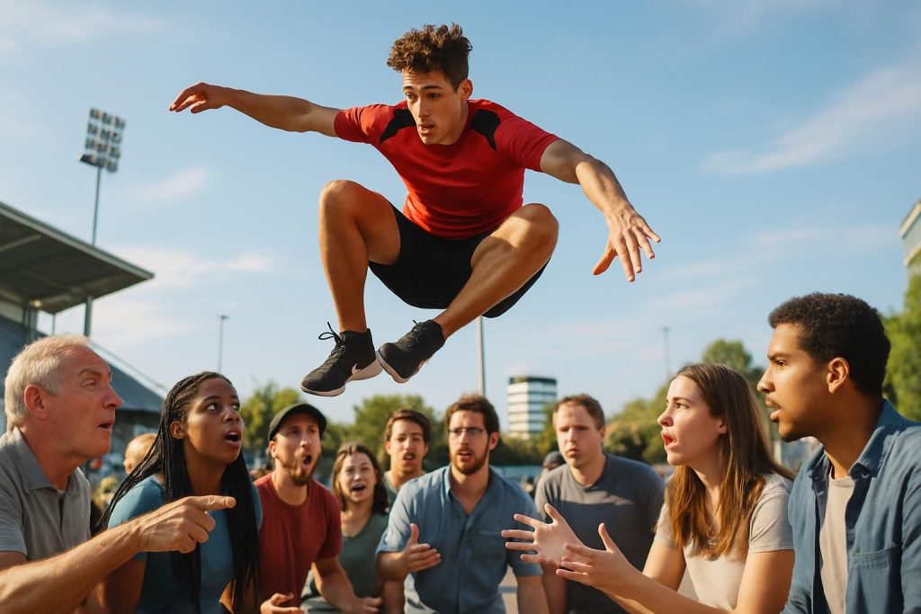 découvrez la vidéo exceptionnelle d'un jeune athlète français qui suscite un débat passionné à travers une performance inédite en france.