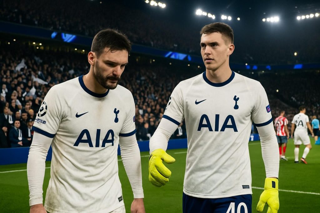 vidéo. tottenham change de gardien après deux erreurs majeures contre l’atlético de madrid en ligue des champions.