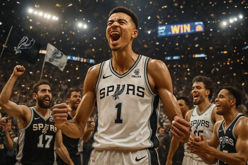 revivez la soirée triomphale de wembanyama et des spurs, une victoire décisive qui les propulse vers une qualification assurée.