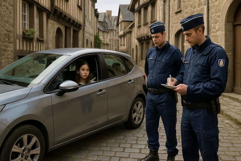 à dinan, une adolescente de 15 ans a été interceptée par les gendarmes alors qu'elle conduisait une voiture lors d'une leçon de conduite improvisée, soulevant des questions sur la sécurité routière.