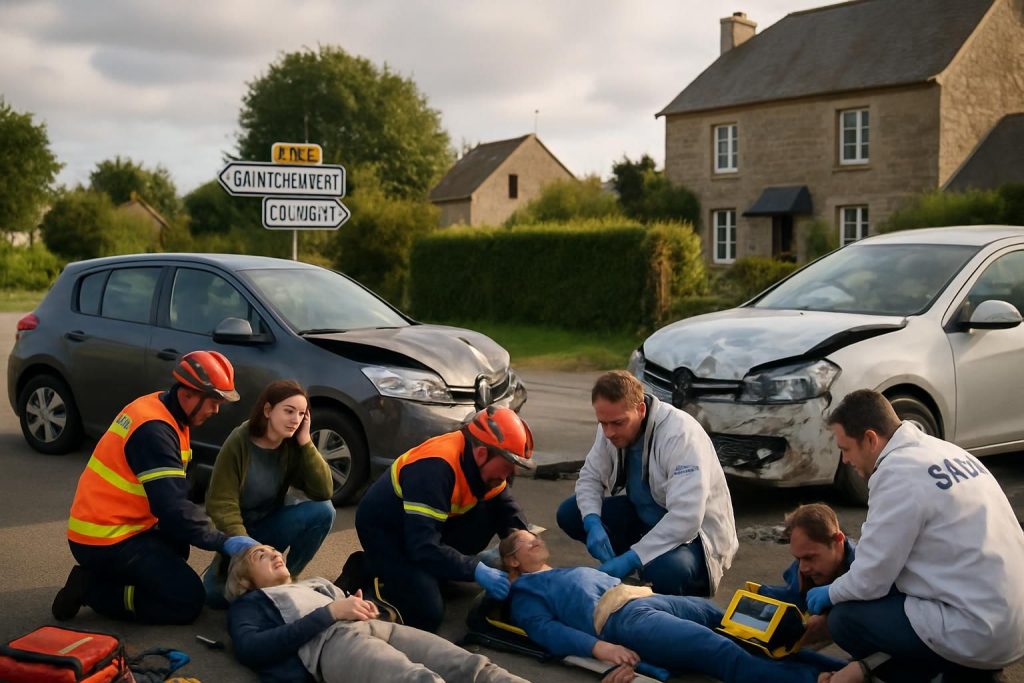 un accident de la route dans le finistère a fait six blessés. découvrez les détails de l'incident et les mesures prises par les secours.