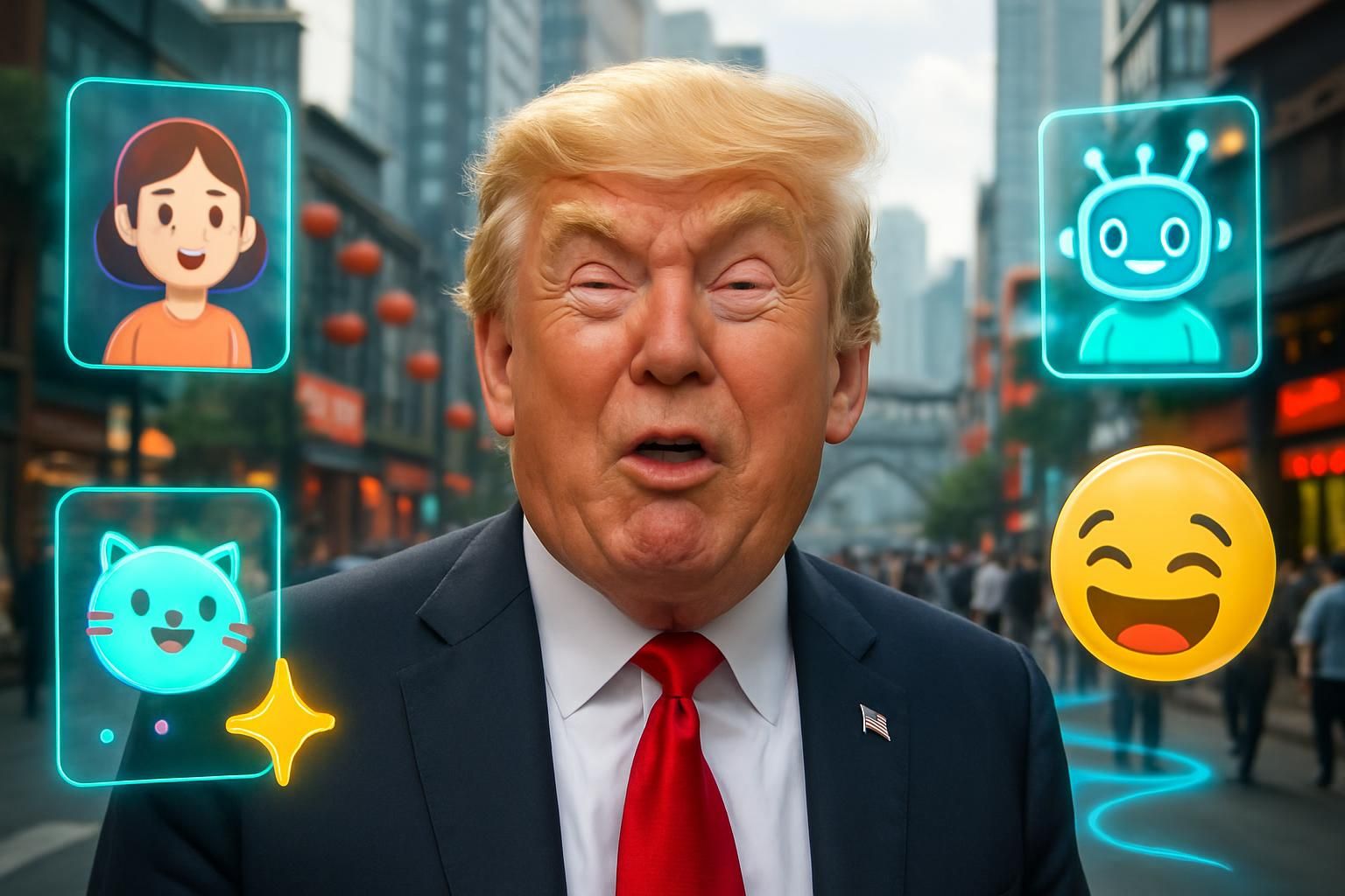 Après l’Iran, les internautes chinois tournent en dérision Donald Trump avec un clip généré par IA