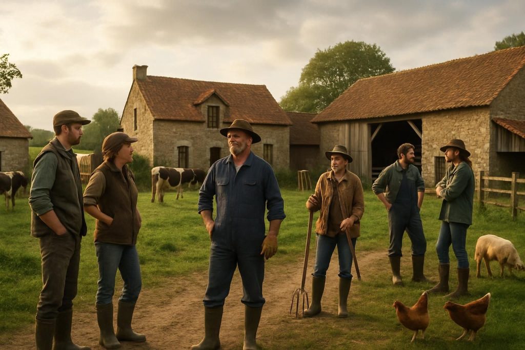 après la disparition d'une agricultrice près de nantes, les éleveurs locaux s'unissent pour soutenir la ferme et préserver l'activité agricole de la région.
