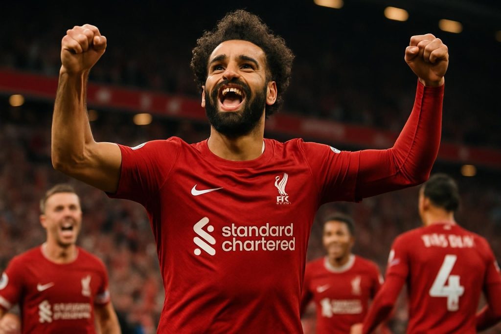 après trois jours d'attente sur le banc à paris, mohamed salah renaît en retrouvant le chemin des filets avec liverpool, prouvant son talent et sa détermination sur le terrain.