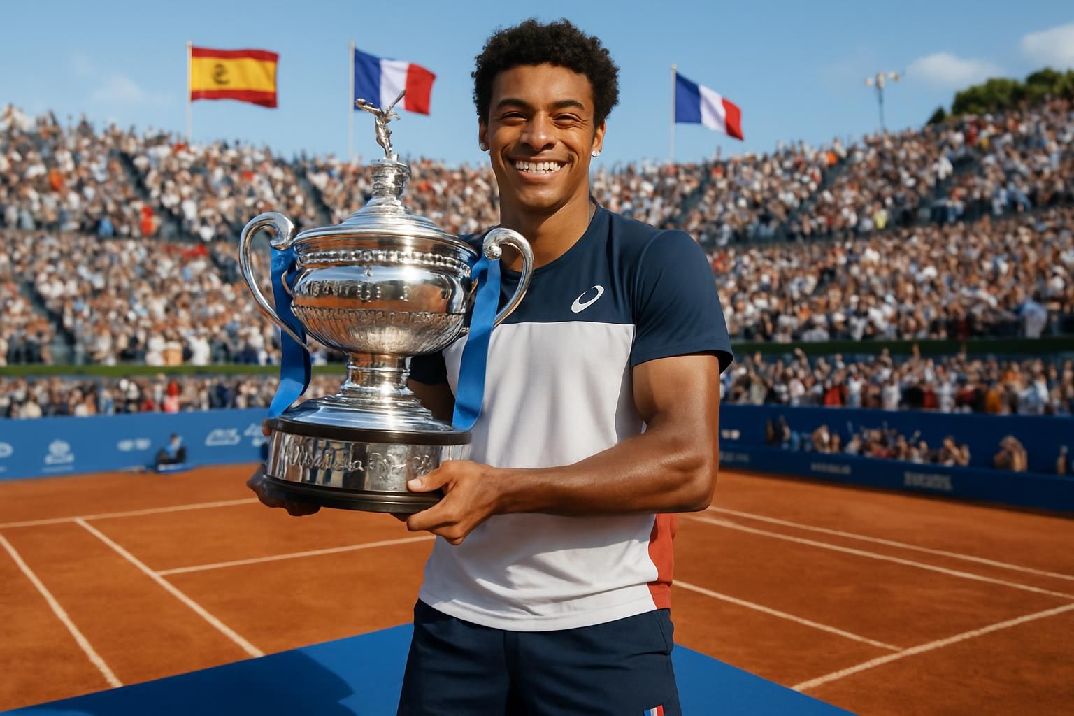 découvrez arthur fils, étoile montante du tennis en 2026, après son sacre à barcelone. ses ambitions sur terre battue sont solides : « il faut que ça devienne une habitude ».