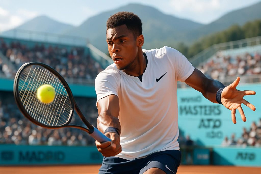 arthur fils, maître des masters 1000, décroche sa troisième qualification consécutive en huitièmes de finale à madrid, surmontant brillamment les défis de l'altitude.