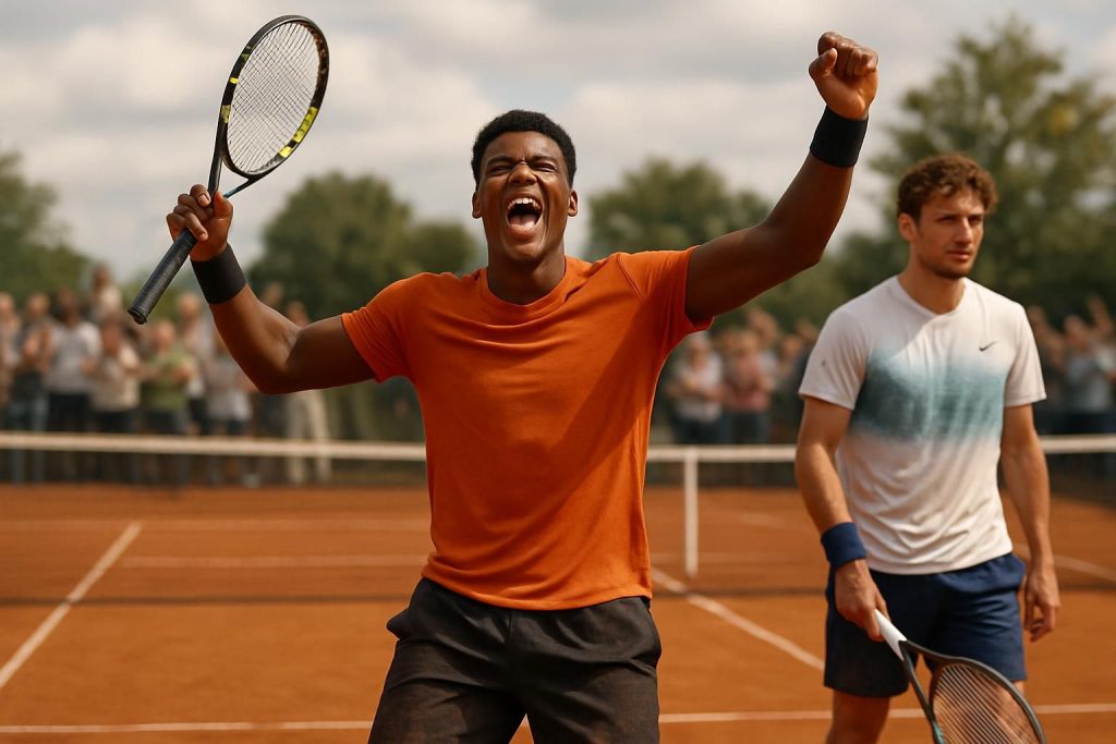 arthur fils remporte un duel intense contre térence atmane, lançant sa saison sur terre battue avec une victoire prometteuse.