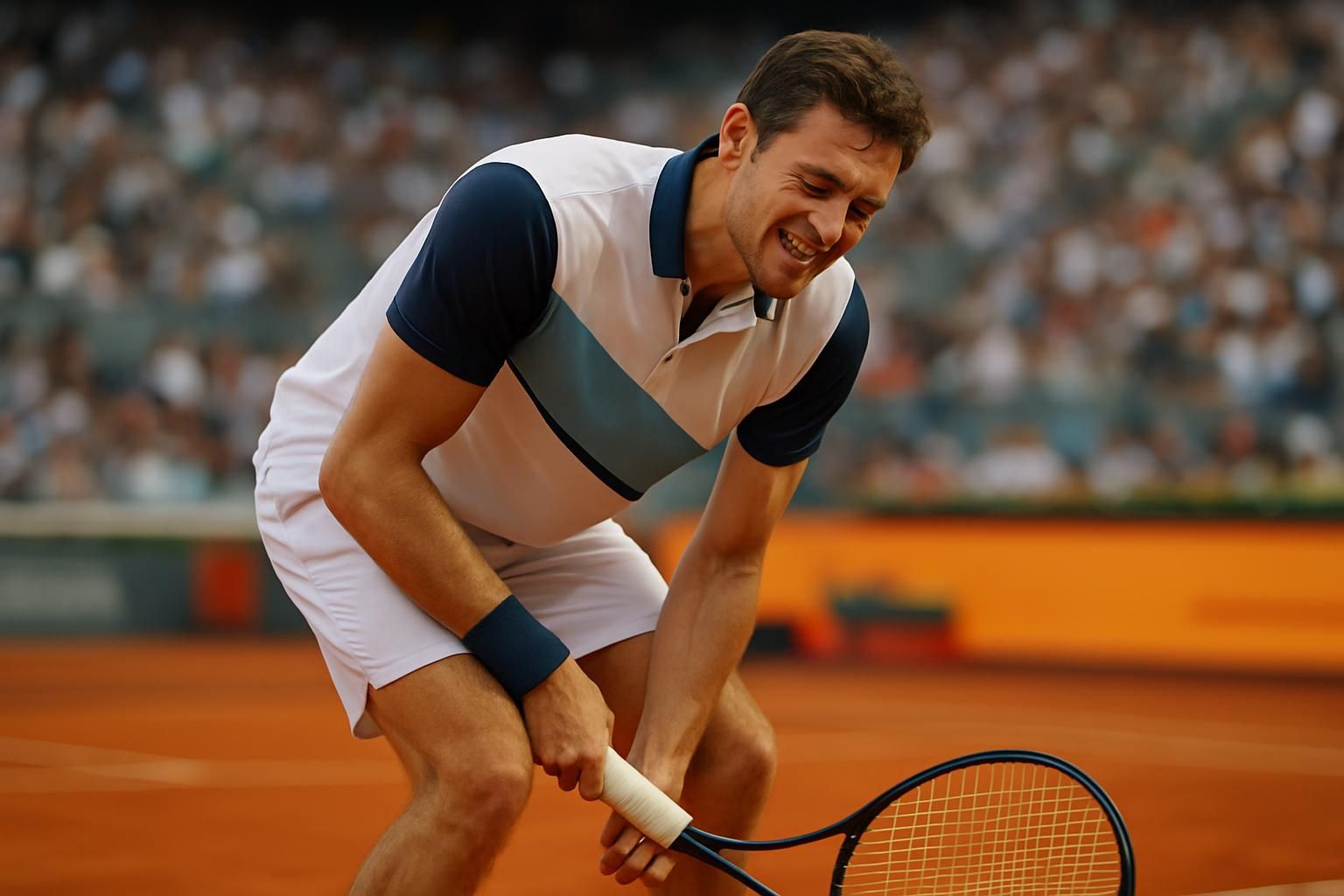 arthur rinderknech obligé d'abandonner au 3e tour du masters 1000 de madrid suite à une blessure au mollet, alors qu'il venait d'égaliser à un set partout.