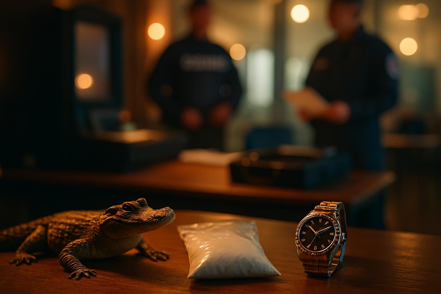 les douaniers de nouvelle-aquitaine intensifient leurs saisies en 2020, interceptant de la cocaïne, un bébé caïman et des fausses rolex, illustrant la diversité des trafics combattus dans la région.