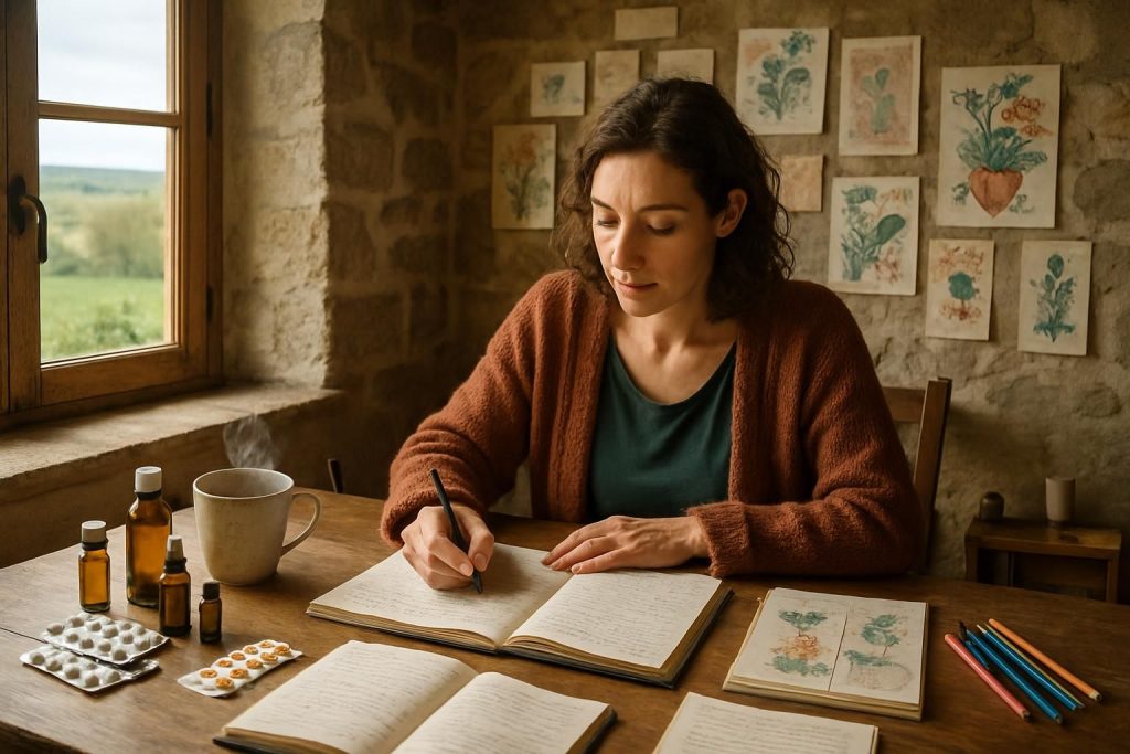 découvrez comment une écrivaine bourbonnaise a transformé son combat contre la maladie en un art journal inspirant, mêlant résilience, créativité et espoir.