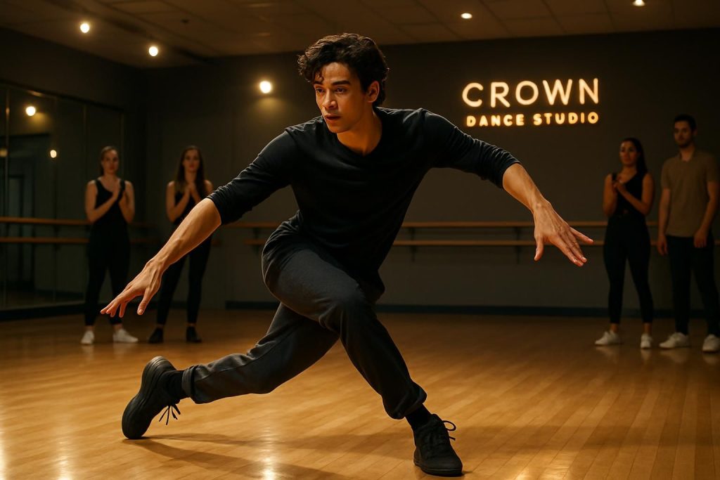 découvrez l'arrivée de michael angelo marquez au crown dance studio, une nouvelle étoile qui illumine la piste avec son talent exceptionnel et sa passion pour la danse.