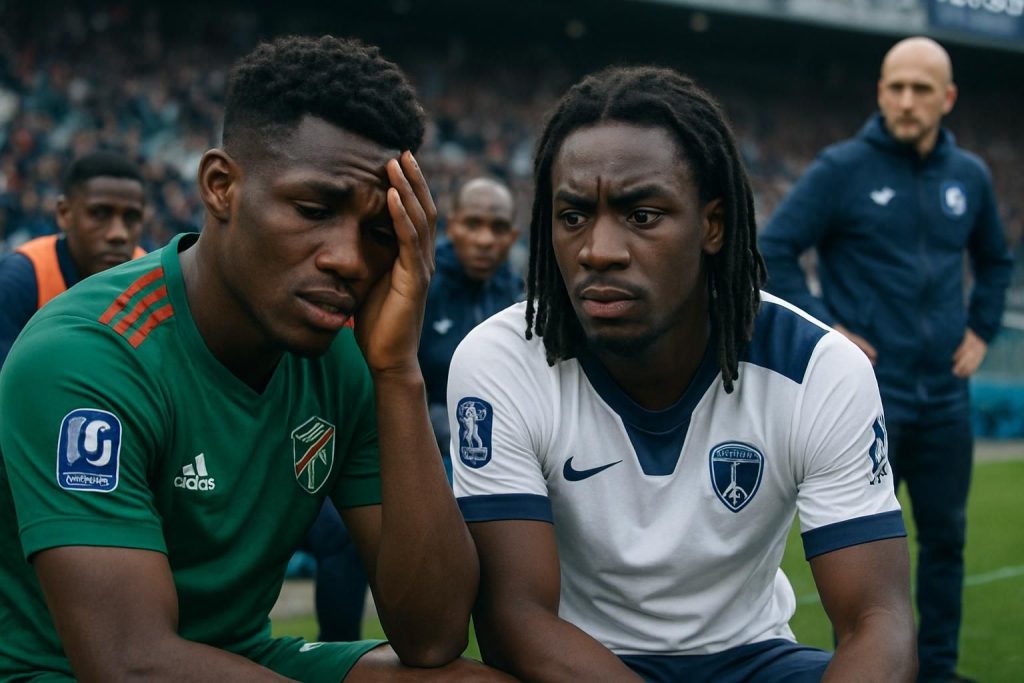 daouda guindo et bradley locko forfaits pour le match contre le paris fc, tandis que kamory doumbia, junior dina ebimbe et mama baldé restent en attente d'évaluation médicale pour leur disponibilité.
