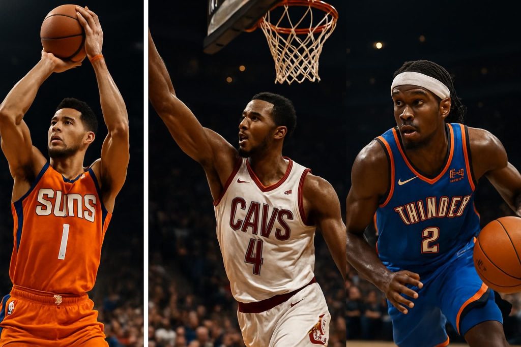 découvrez les performances exceptionnelles de devin booker, evan mobley et shai gilgeous-alexander lors de la nuit nba du 8 au 9 avril 2026, avec des exploits qui ont marqué cette journée spectaculaire.