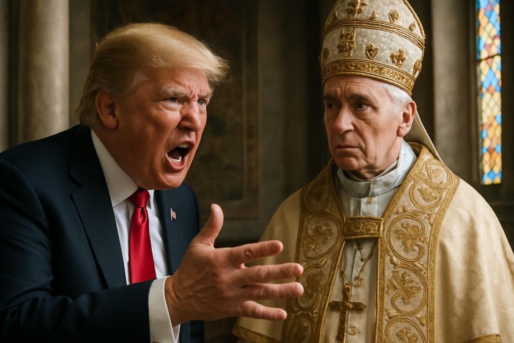 donald trump adresse de fortes critiques au pape léon xiv, le qualifiant de « faible » dans un discours controversé.