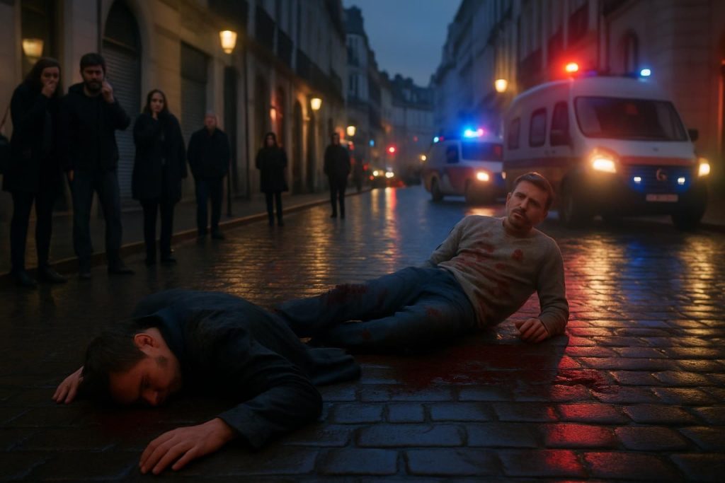 drame à nantes : un homme abattu d'une balle dans la tête et un autre grièvement blessé par six impacts. enquête en cours sur cette attaque violente.