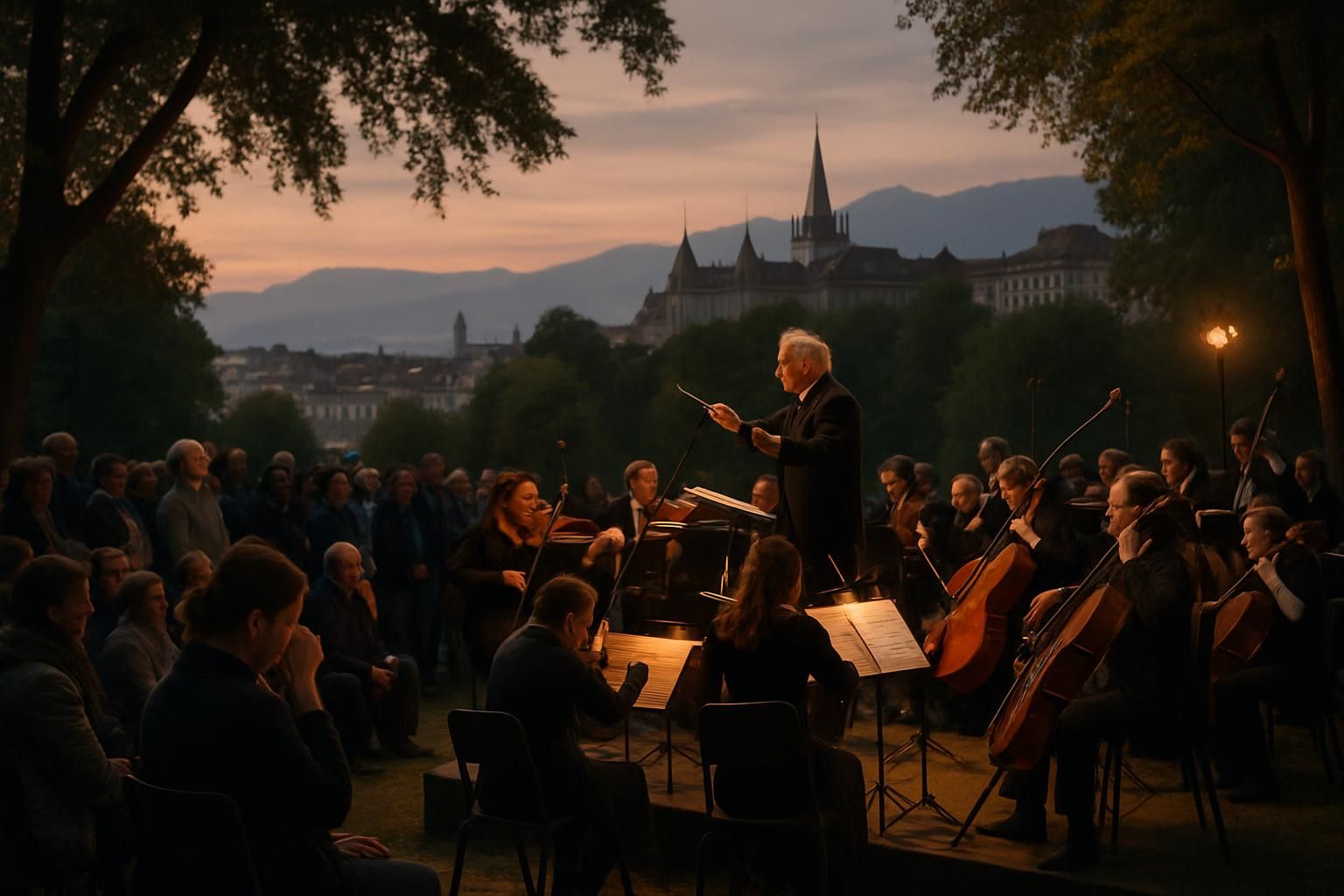 découvrez en images un concert émouvant à lausanne dédié aux victimes de l'incendie de crans-montana, un moment de recueillement et de solidarité.