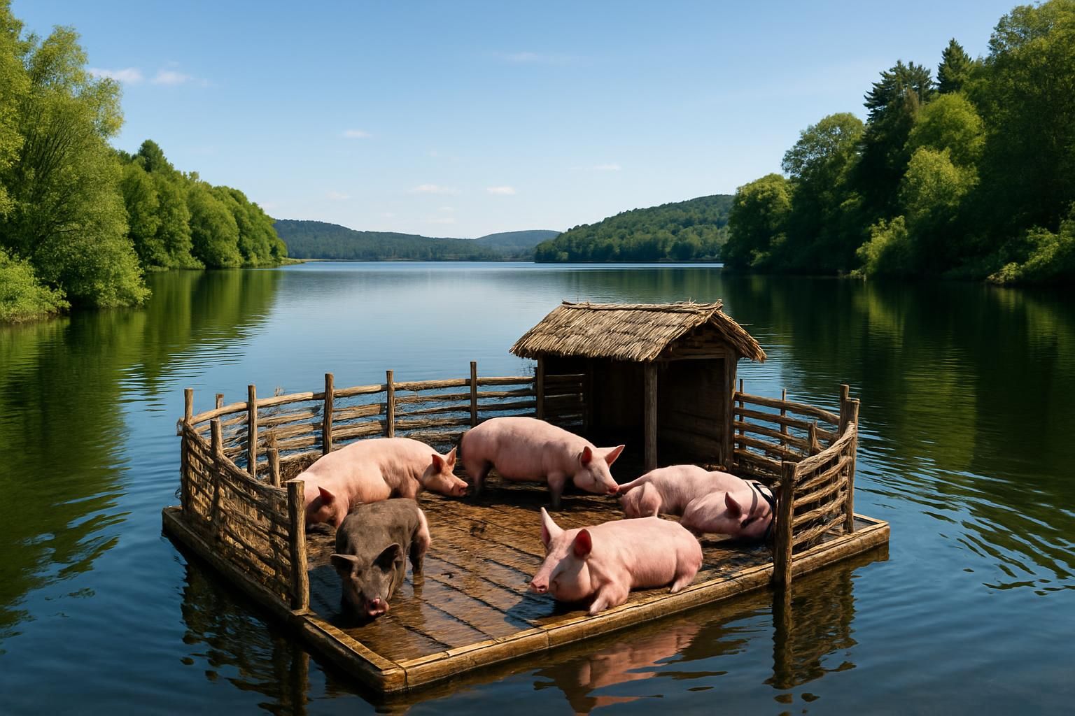 découvrez un élevage porcin unique avec un tour de cochons insolite sur le lac de vassivière, alliant nature et innovation au cœur du paysage lacustre.