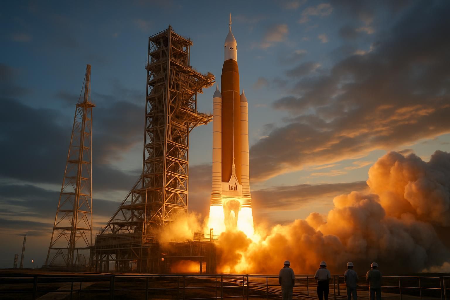 « En route pour l’humanité entière » : les images époustouflantes du lancement de la mission Artémis