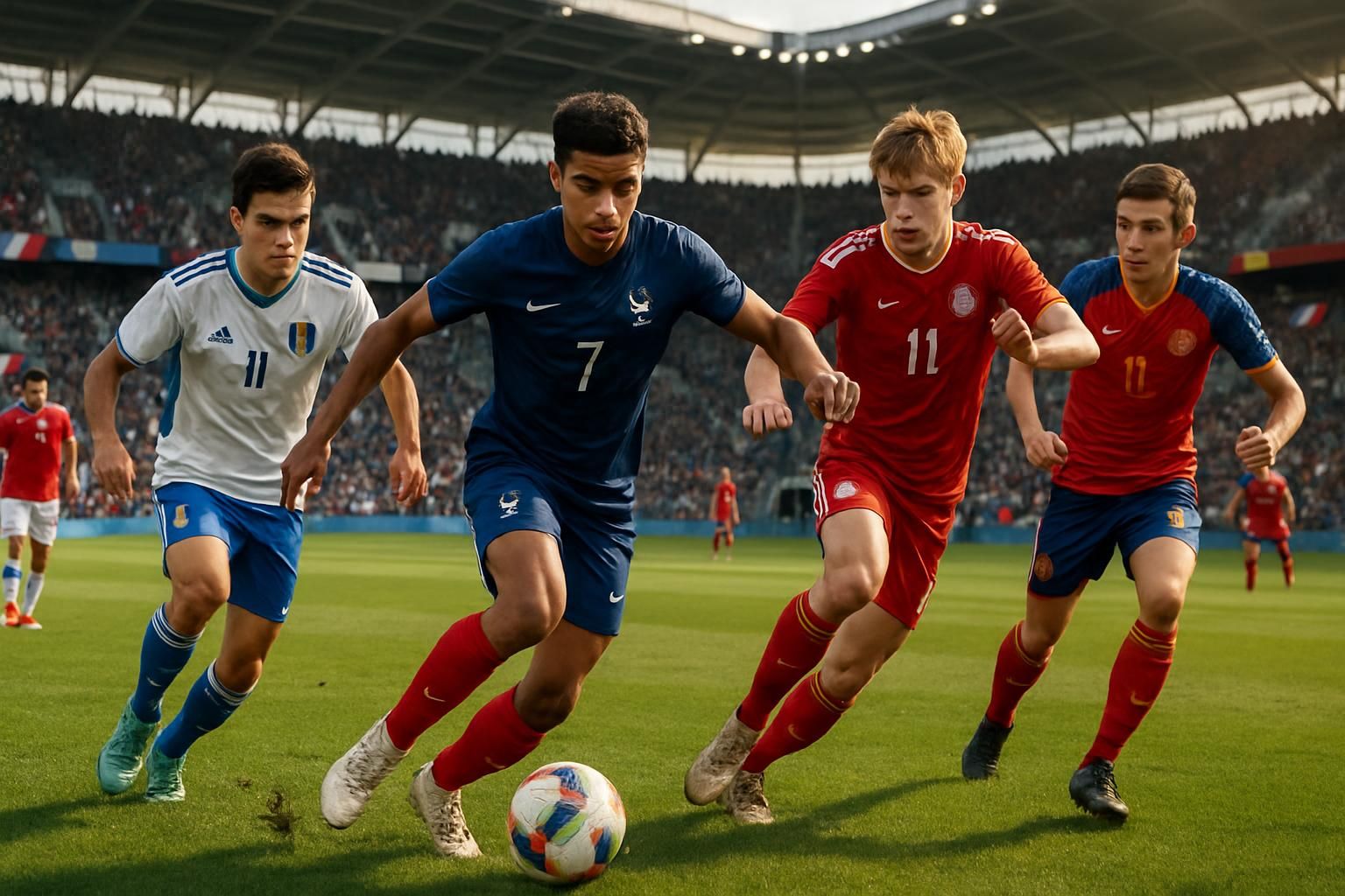 suivez l'équipe de france u17 dans son parcours à l'euro face à l'italie, au danemark et au monténégro, un défi passionnant pour conquérir le titre continental.