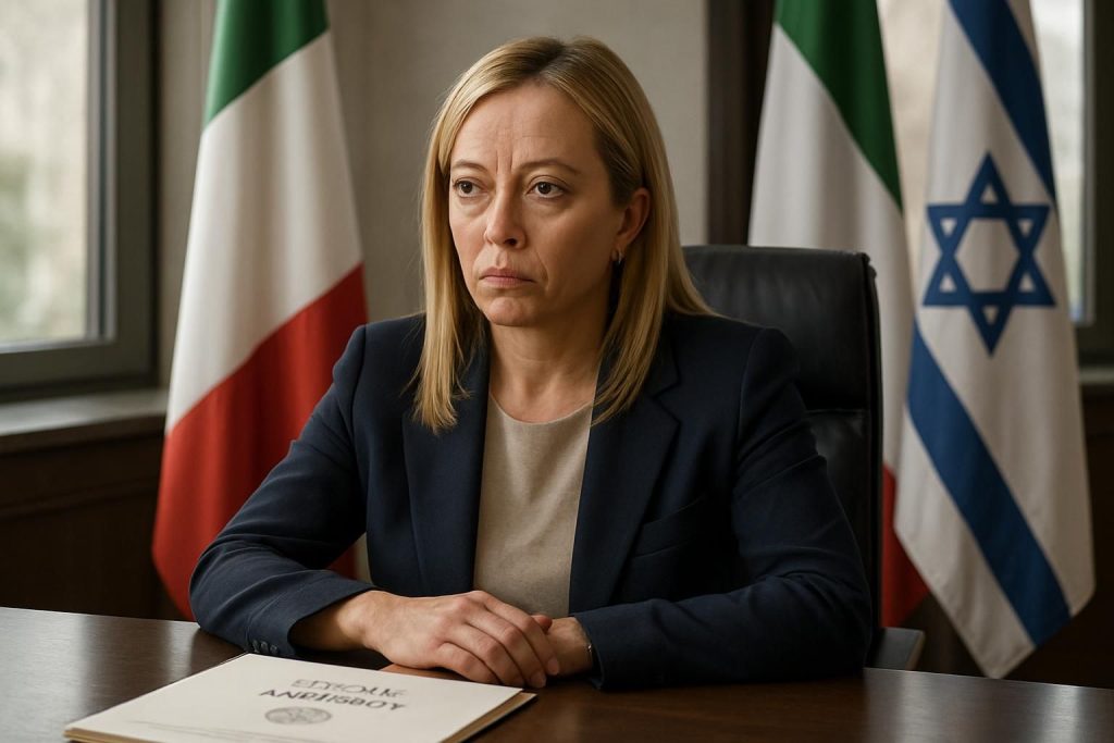 géopolitique : giorgia meloni suspend temporairement l'accord de défense entre l'italie et israël, suscitant des interrogations sur les relations bilatérales.
