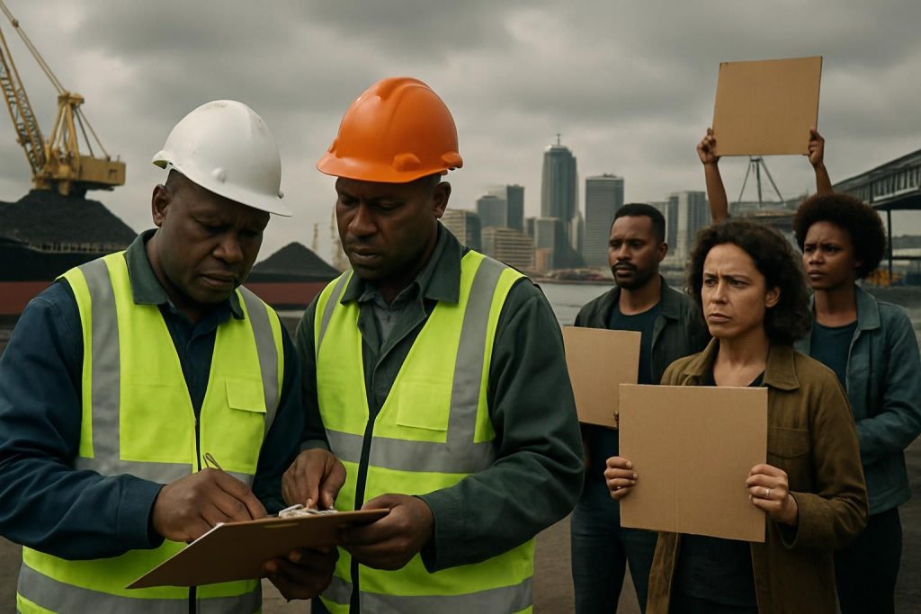 géopolitique : l'afrique du sud, principal fournisseur de charbon d’israël, fait face à de vives critiques pour son double discours et ses contradictions.