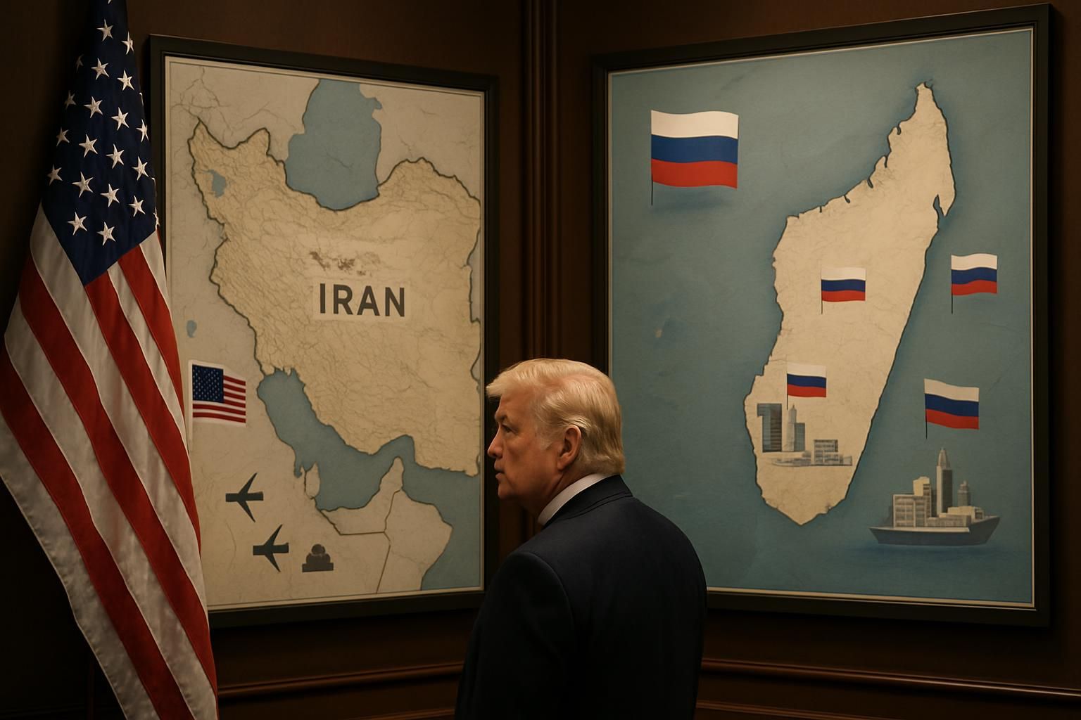 analyse géopolitique : alors que trump focalise son attention sur l'iran, la russie profite de l'occasion pour renforcer son influence stratégique à madagascar.