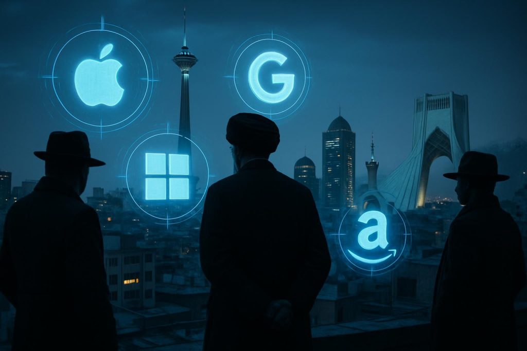 analyse géopolitique : téhéran met en cause apple et les géants mondiaux de la technologie, explorant les tensions et enjeux contemporains.