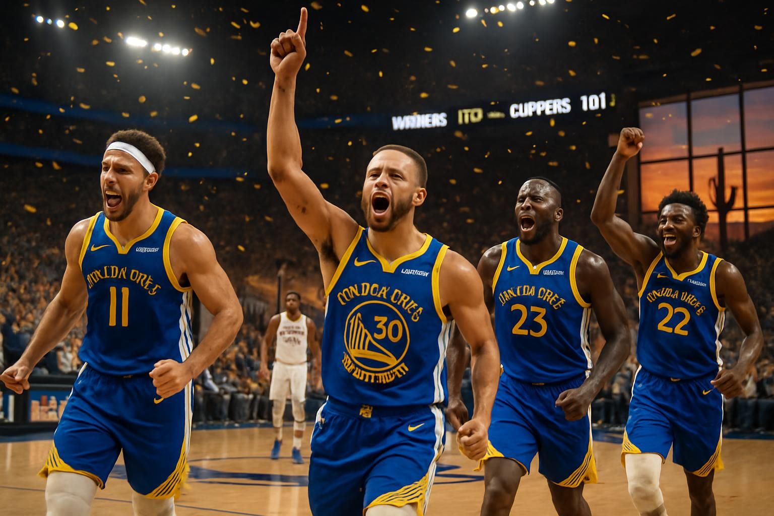golden state s'impose contre les los angeles clippers et se prépare à affronter phoenix pour une place en play-offs.