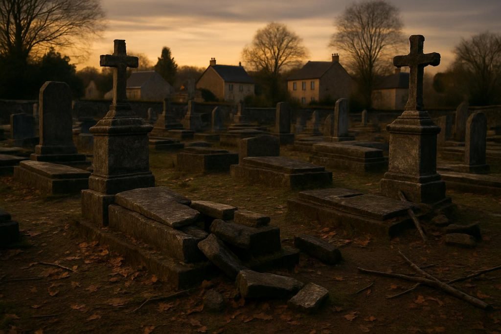 info ouest-france : vandalisme sur plusieurs tombes dans deux communes de mayenne, une enquête a été ouverte pour identifier les responsables et comprendre les motivations.